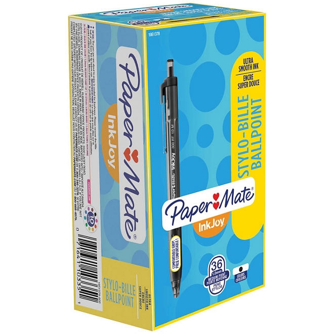 Paper Mate InkJoy 300RT Ballpoint Pen, 1mm, Black, 36pk. - Image 2