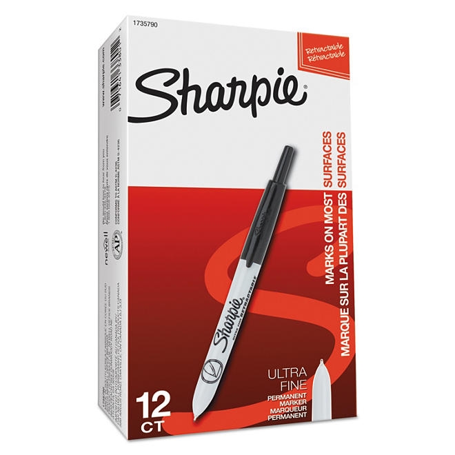 Sharpie Retractable Permanent Markers, Fine Point, Assorted Colors - Image 2