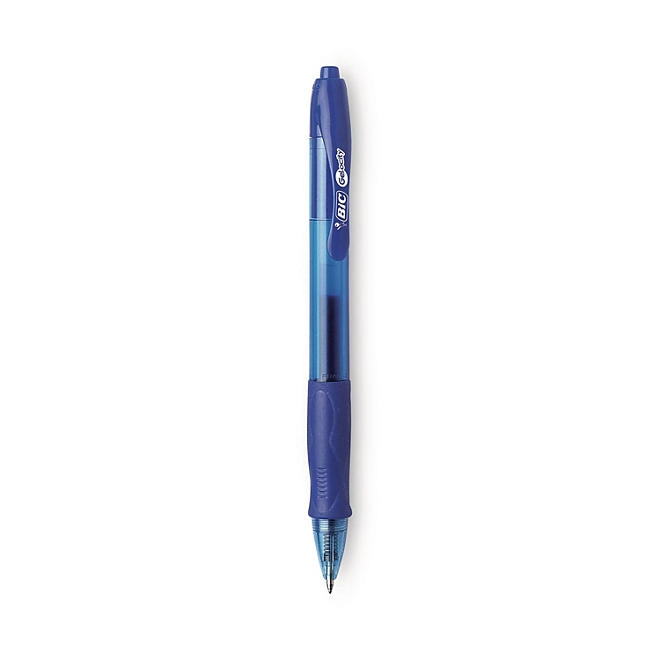 BIC Gel-ocity Retractable Gel Pen, Blue Ink, .7mm, Medium, 12ct. - Image 6