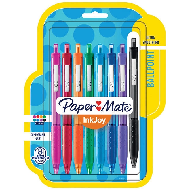 Paper Mate - InkJoy 300RT Ballpoint Pen, Assorted Ink, Medium - 8 Pens - Image 2