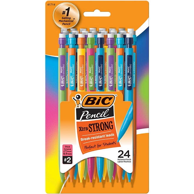 BIC Xtra-Strong Mechanical Pencil, 0.9mm, Assorted Colors, 24ct. - Image 2