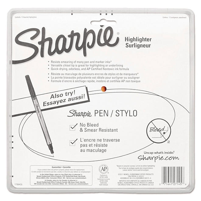 Sharpie Pocket Style Highlighters, Assorted Ink Colors, Chisel Tip, Assorted Barrel Colors, Dozen - Image 5