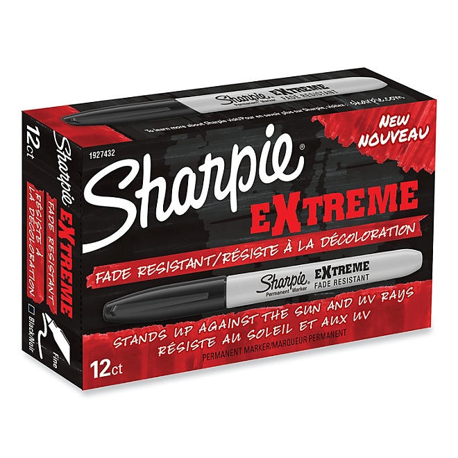 Sharpie - Extreme Marker, Fine Point, Black - Dozen - Image 3