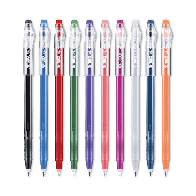 Pilot FriXion ColorSticks Erasable Gel Pen, Stick, Fine 0.7 mm, Assorted Ink and Barrel Colors, 10/Pack - Image 3