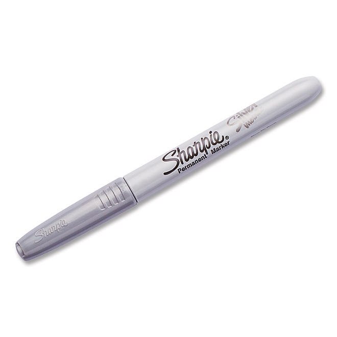 Sharpie Metallic Permanent Marker, Fine Point, Metallic Silver, 12ct. - Image 5