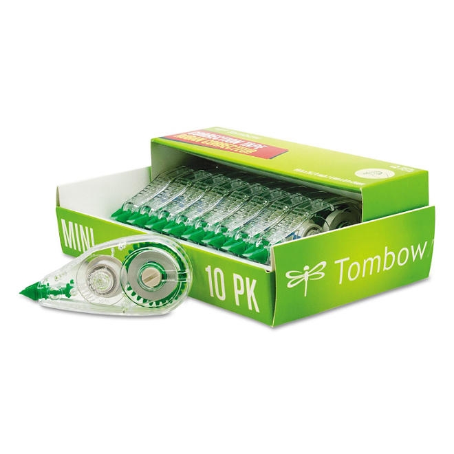 Tombow® MONO Mini Correction Tape, 1/6" x 315", Non-Refillable, 10pk. - Image 2