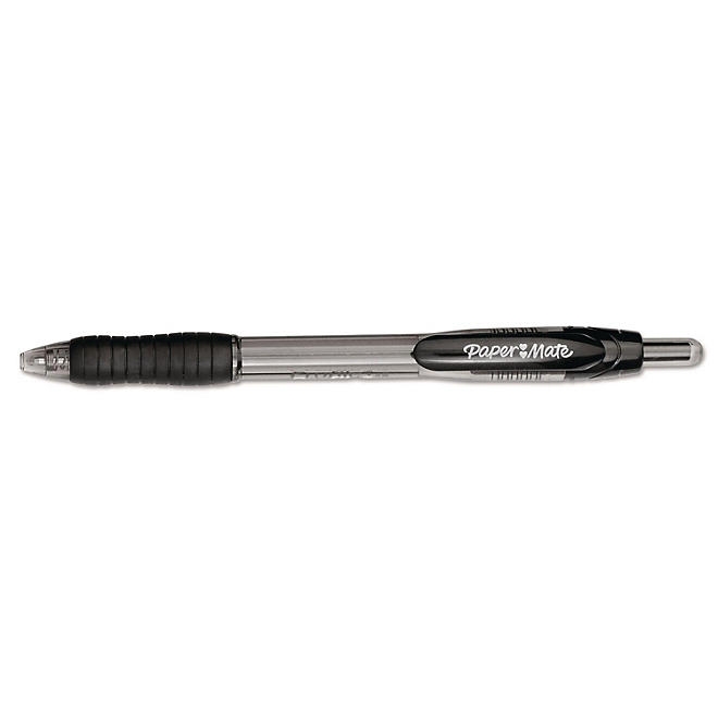PaperMate Profile Ballpoint Pen, Retractable, Bold 1.4 mm, Black Ink, Translucent Black Barrel, Dozen - Image 3