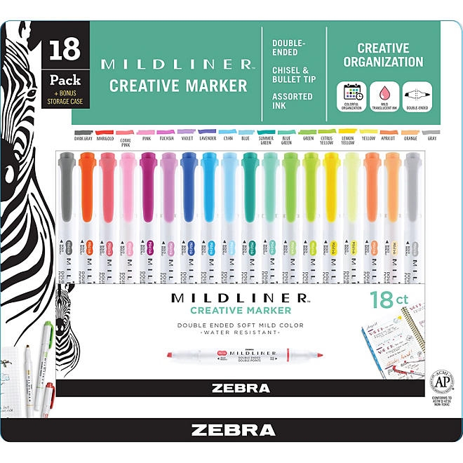 Mildliner Double Ended Highlighter Assorted 18 pk. - Image 2