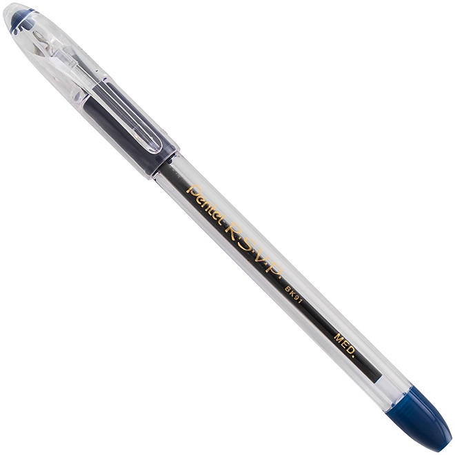 Pentel - R.S.V.P. Ballpoint Stick Pen, Blue Ink, Medium - 12 Pens - Image 2