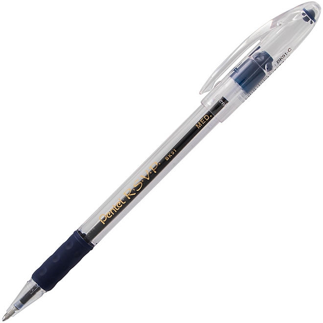Pentel - R.S.V.P. Ballpoint Stick Pen, Blue Ink, Medium - 12 Pens - Image 6