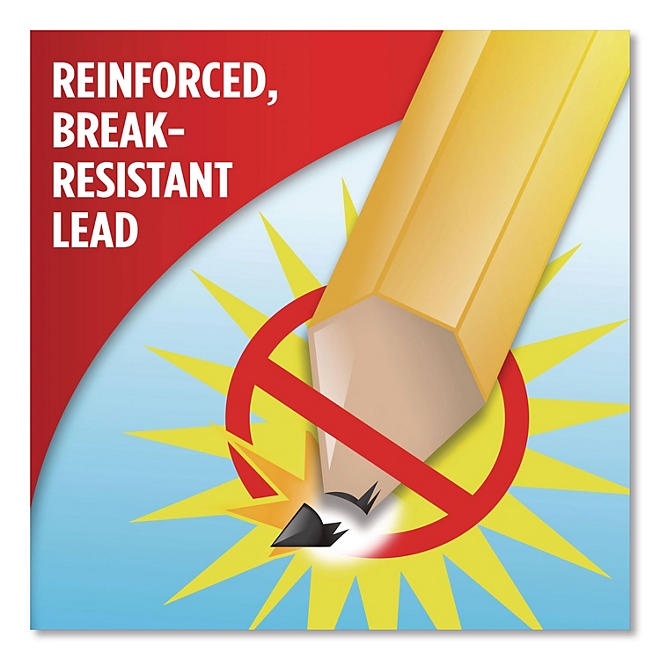 PaperMate EverStrong 2 Pencils, HB (2), Black Lead, Yellow Barrel, 24/Pack - Image 6