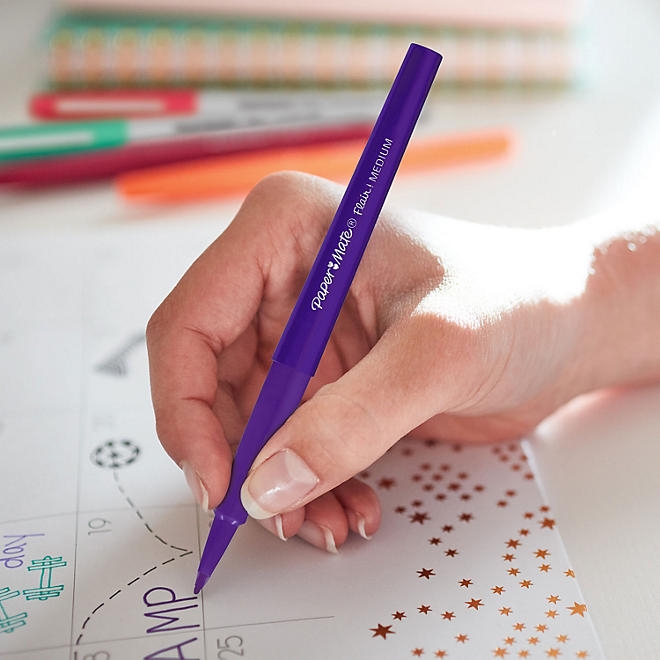 Paper Mate Flair Felt Tip Pens, Medium and Dual-Brush Tip, Assorted Colors, 17 Count - Image 8