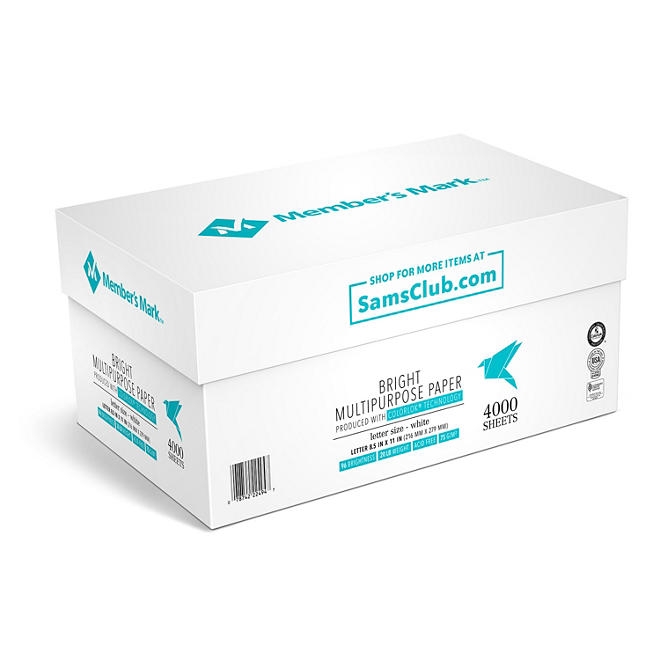 Member's Mark Multipurpose Paper, 8.5 x 11", 96 Bright, 20 lbs., 8 Reams (4,000 sheets) - Image 4