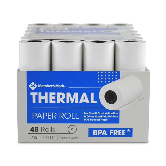 Member's Mark Thermal Receipt Paper Rolls, 2 1/4" X 50' , 48 Rolls - Image 2
