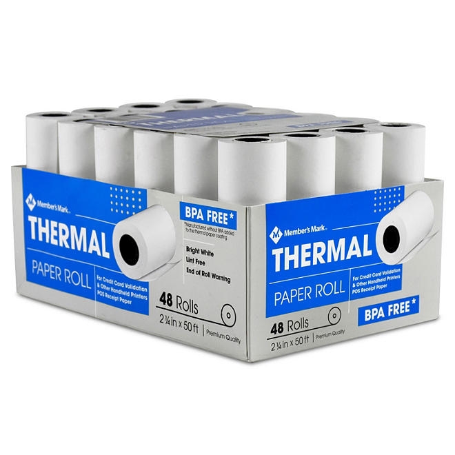 Member's Mark Thermal Receipt Paper Rolls, 2 1/4" X 50' , 48 Rolls - Image 4