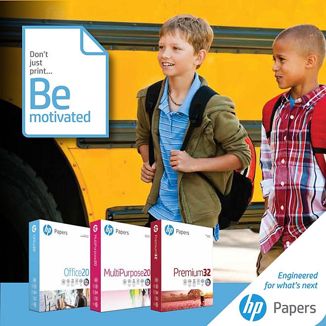 HP Multipurpose Copy Paper, 8.5 x 11&rdquo, 96 Bright, 20 lbs., 5 Reams (2,500 sheets) - Image 8