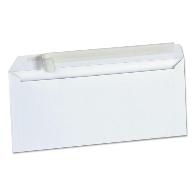 Universal Peel Seal Strip Security Envelope, 10, 4 1/8" x 9 1/2", White, 100/Box - Image 5