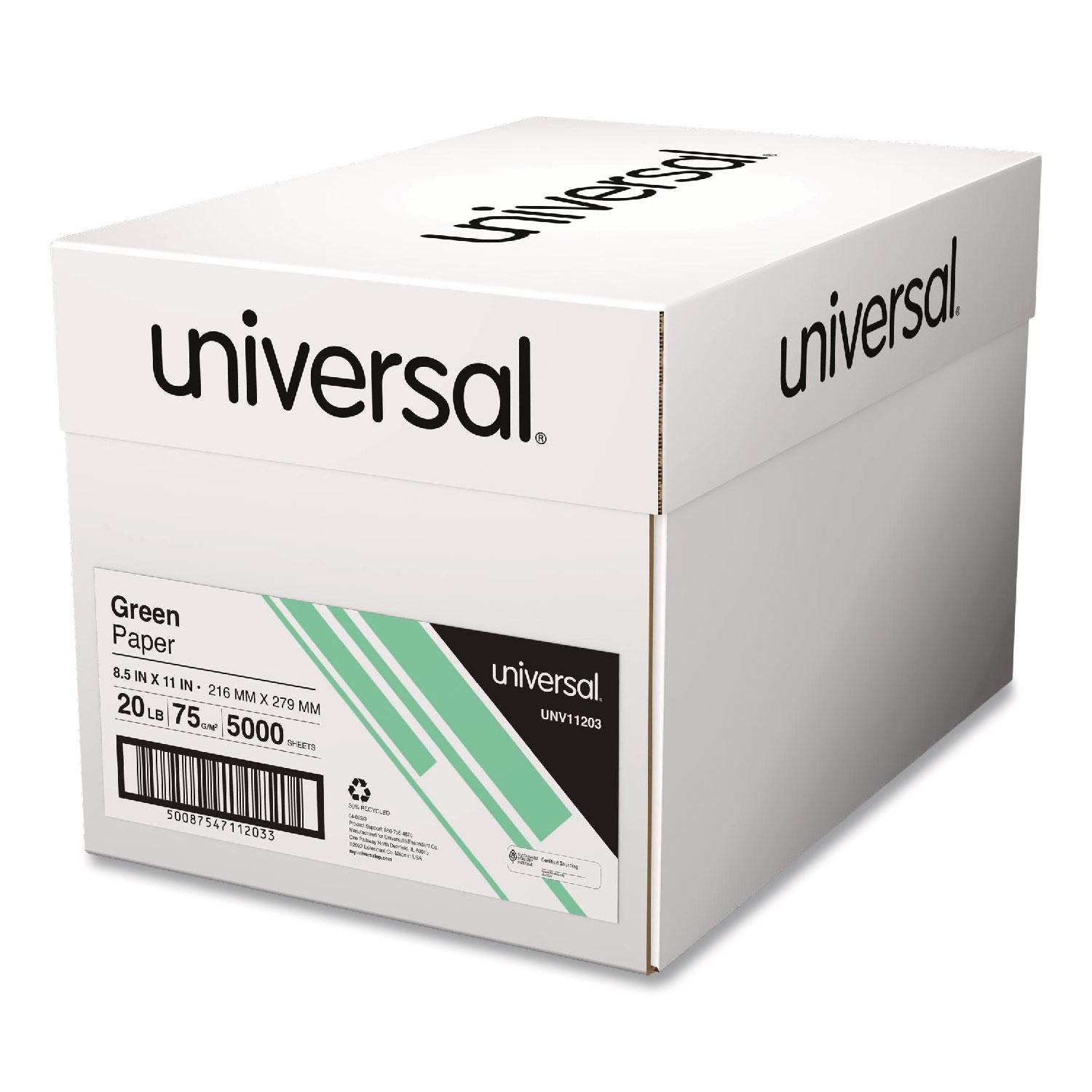 Universal Colored Paper, 20lb, 8-1/2" x 11", 500 Sheets/Ream, Various Colors - Image 2
