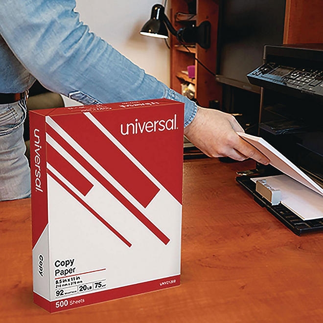 Universal Copy Paper, 20 lb, 92 Bright, 8.5 x 11&rdquo, 5 Reams Half-Case - Image 5