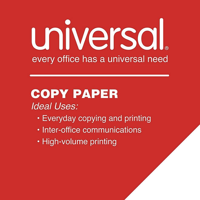 Universal Copy Paper, 20 lb, 92 Bright, 8.5 x 11&rdquo, 5 Reams Half-Case - Image 8