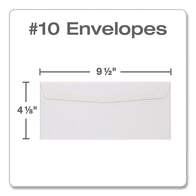 Quality Park - Business Envelope, Contemporary, 10, White - 500/Box - Image 8