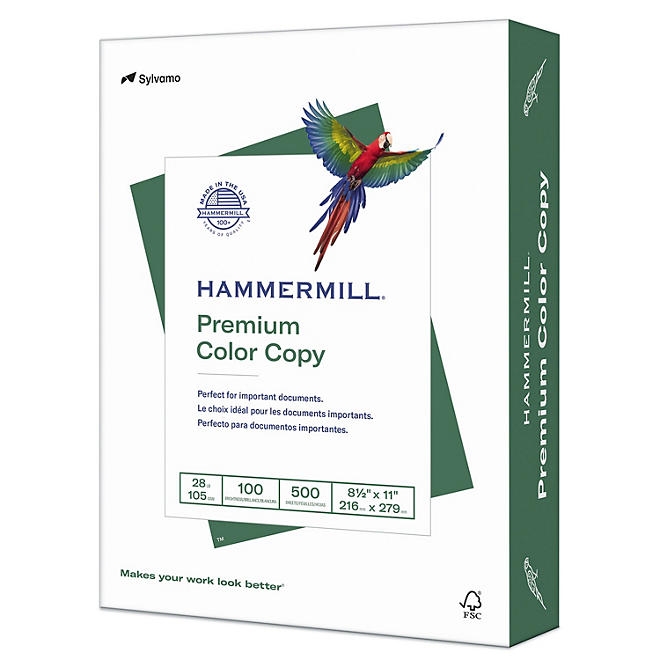 Hammermill - Copier Paper, 100 Brightness, 28lb, 8 1/2 x 11, Photo White - 500/Ream - Image 2