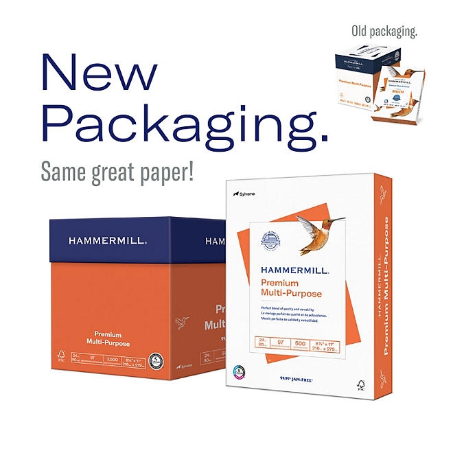 Hammermill - Premium Multipurpose Paper, 8-1/2 x 11, White - 2500/Carton - Image 4