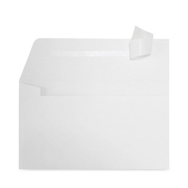Universal® Peel Seal Strip Business Envelope, 10, 4 1/8" x 9 1/2", Window, White, 500/Box - Image 3