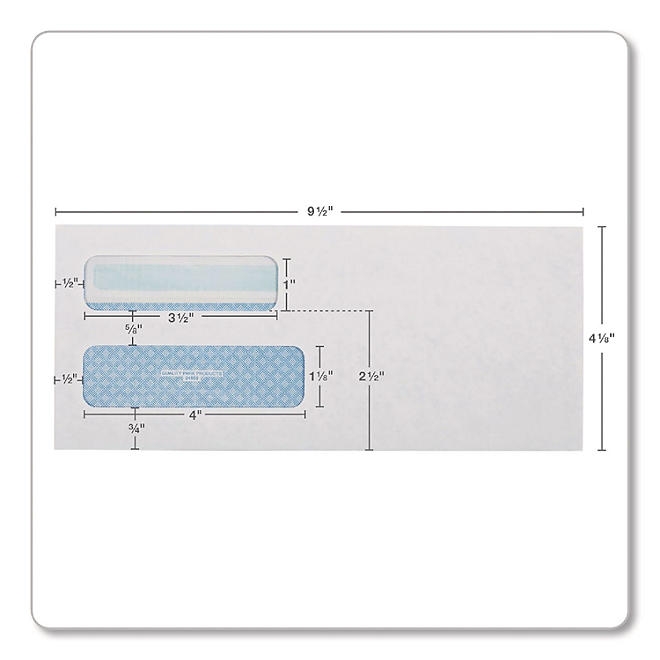 Quality Park - Redi-Seal Envelopes, 10 4-1/8 X 9-1/2 - Double Window - Image 3