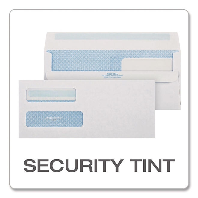 Quality Park - Redi-Seal Envelopes, 10 4-1/8 X 9-1/2 - Double Window - Image 4