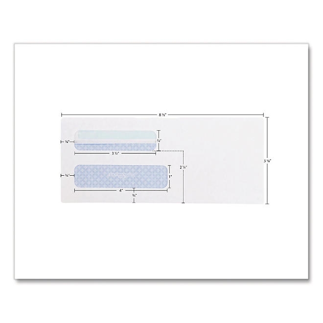 Quality Park - Double Window Envelopes, 8-5/8, Security Tint, Redi-Seal - 500 Count - Image 5