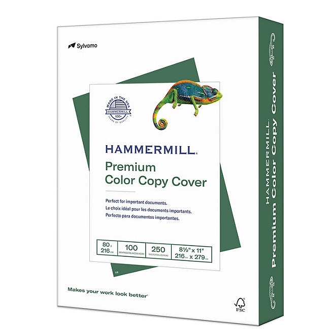 Hammermill - Color Copy Digital Cover Stock, 8-1/2 x 11, White - 250 Sheets - Image 2