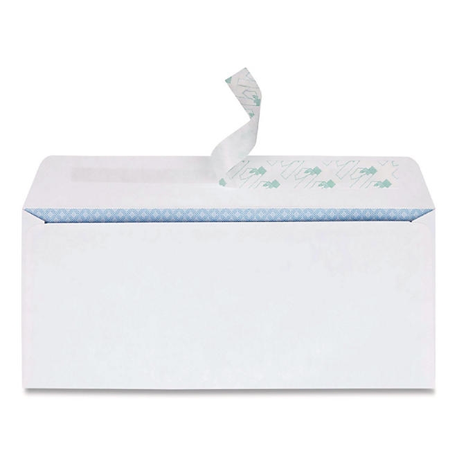 Quality Park - Redi-Strip Security Tinted Window Envelope, Contemporary, 10, White - 500/Box - Image 4