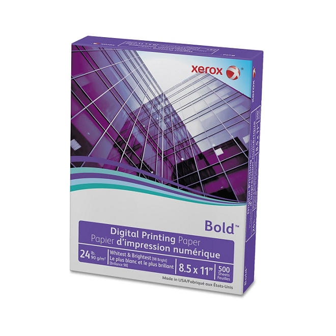 Xerox Bold Digital Printing Paper, 8 1/2 x 11, White, 500 Sheets - Image 2