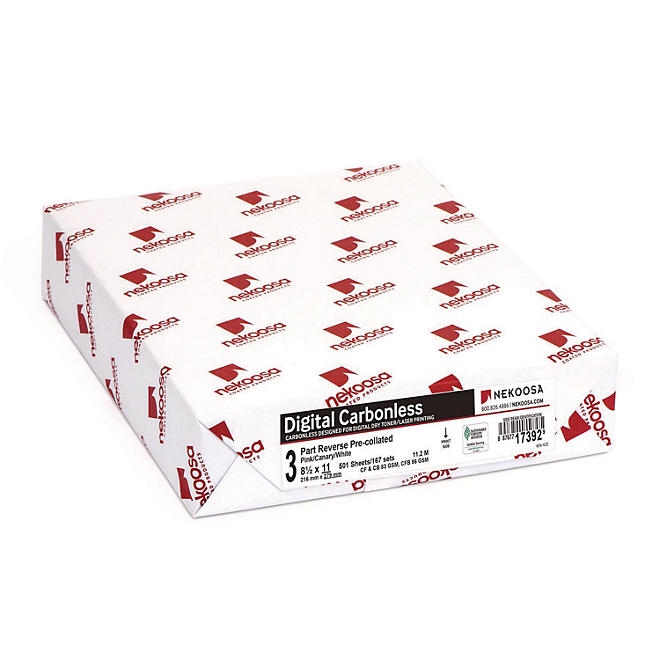 Nekoosa - Fast Pack Digital Carbonless Paper, 3-Part, Reverse Sequence - Case - Image 3