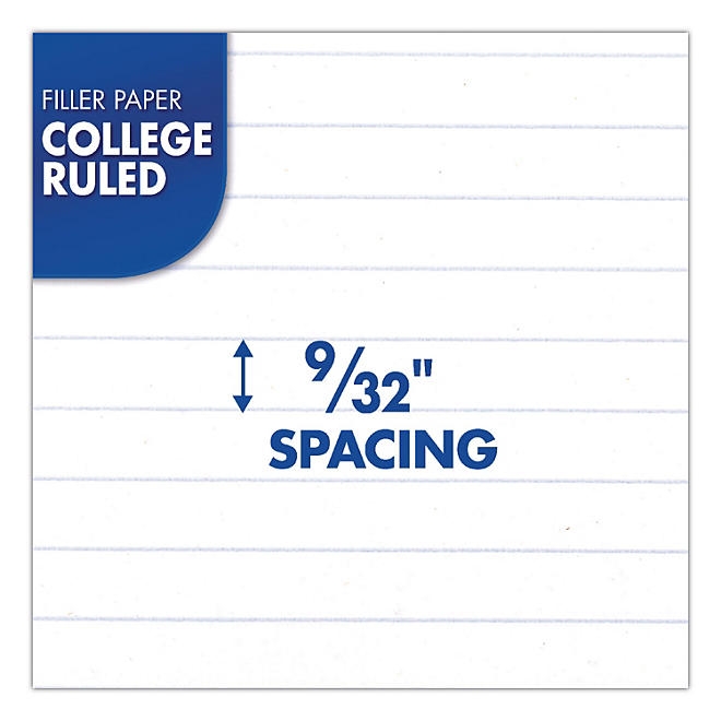 Mead Filler Paper, 3-Hole, 8.5 x 11, College Rule, 200/Pack - Image 3