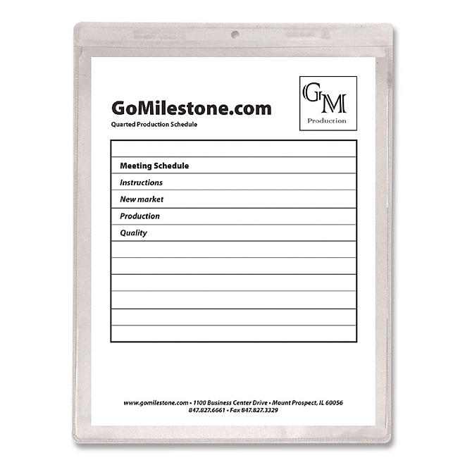 C-Line Clear Vinyl Shop Ticket Holder, 9" x 12", 50ct. - Image 4