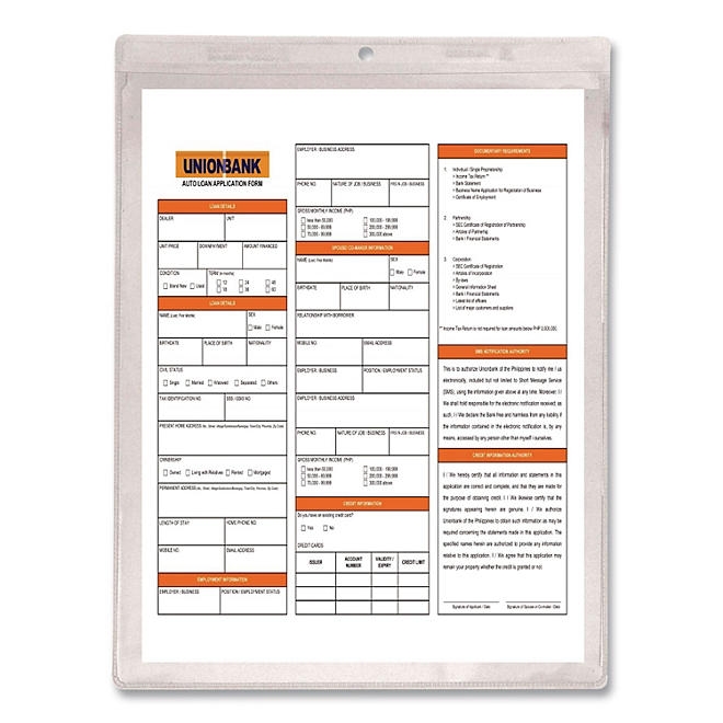 C-Line Clear Vinyl Shop Ticket Holder, 9" x 12", 50ct. - Image 6