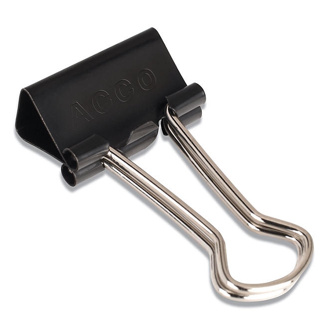 ACCO Binder Clips, Small, Black/Silver, 12 Count - Image 5