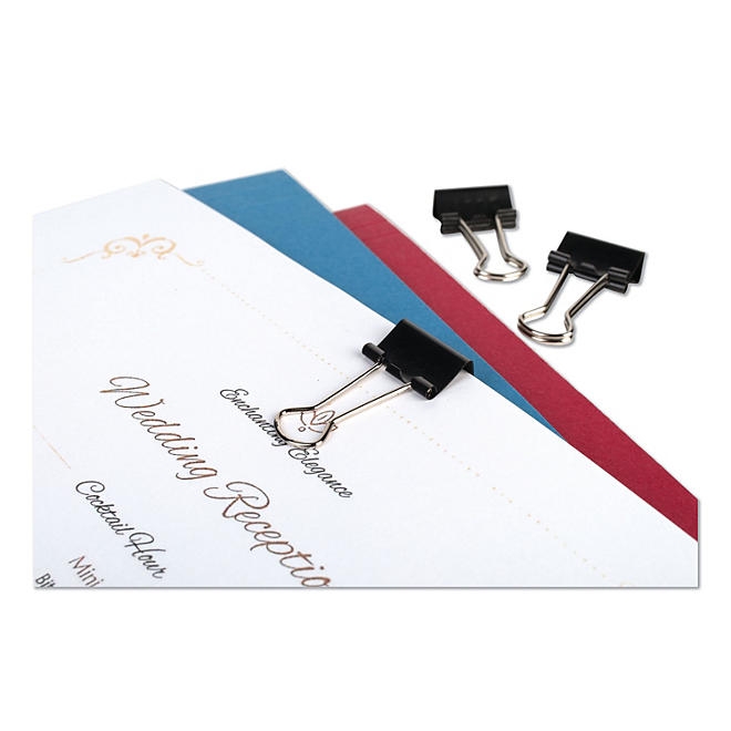 ACCO Binder Clips, Small, Black/Silver, 12 Count - Image 6