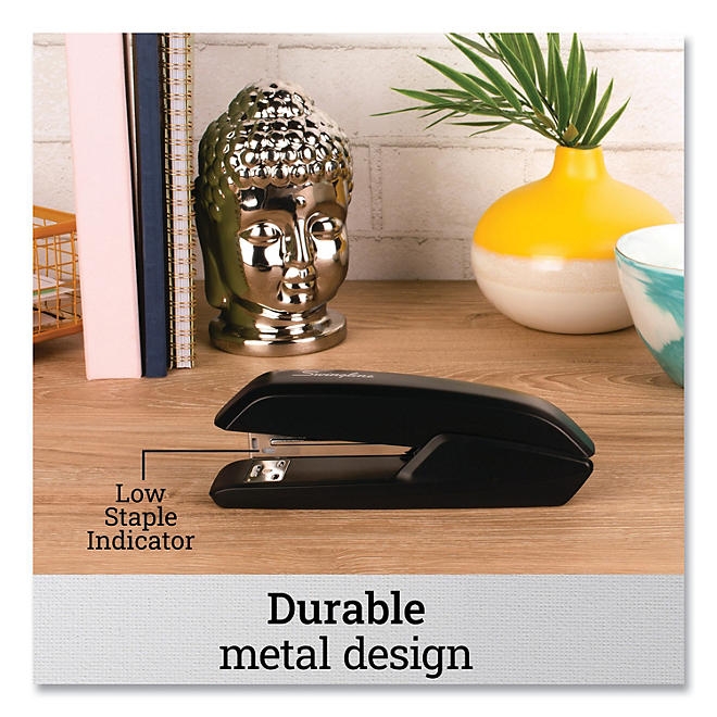 Swingline® Standard Full Strip Desk Stapler, 20-Sheet Capacity, Black - Image 6