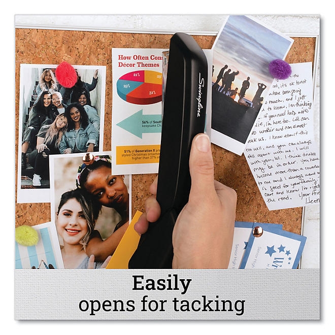 Swingline® Standard Full Strip Desk Stapler, 20-Sheet Capacity, Black - Image 7