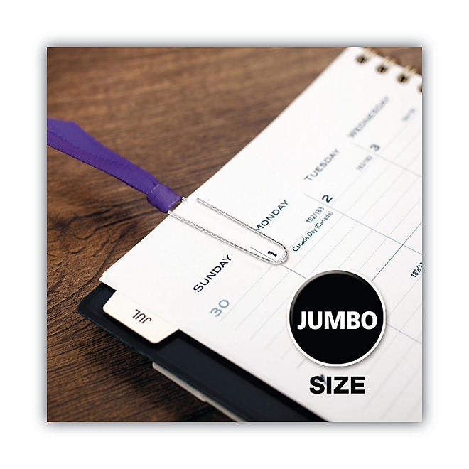 ACCO - Paper Clips, Jumbo, Non-Skid, 100 Count - 10 Pack - Image 7