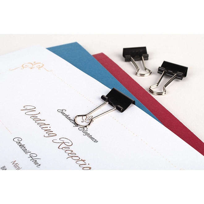 ACCO Binder Clips, Mini, Black/Silver, 12 Count - Image 5