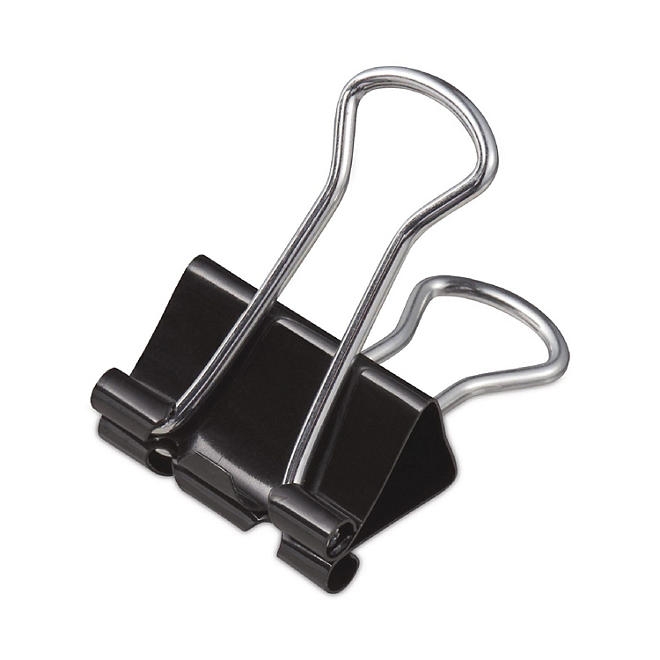 Universal Steel Wire Binder Clips, 3/8" Capacity, 3/4" Wide, Small, 144 ct. - Image 2