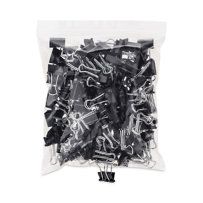 Universal Steel Wire Binder Clips, 3/8" Capacity, 3/4" Wide, Small, 144 ct. - Image 3