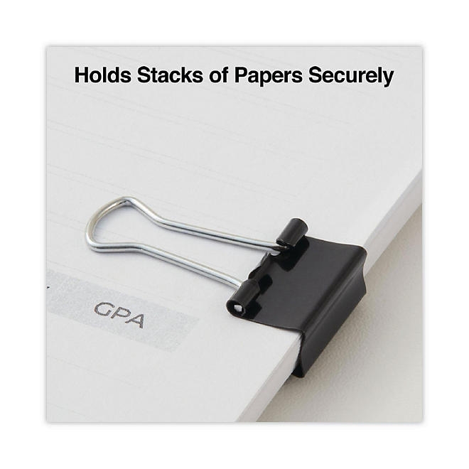Universal Steel Wire Binder Clips, 3/8" Capacity, 3/4" Wide, Small, 144 ct. - Image 5