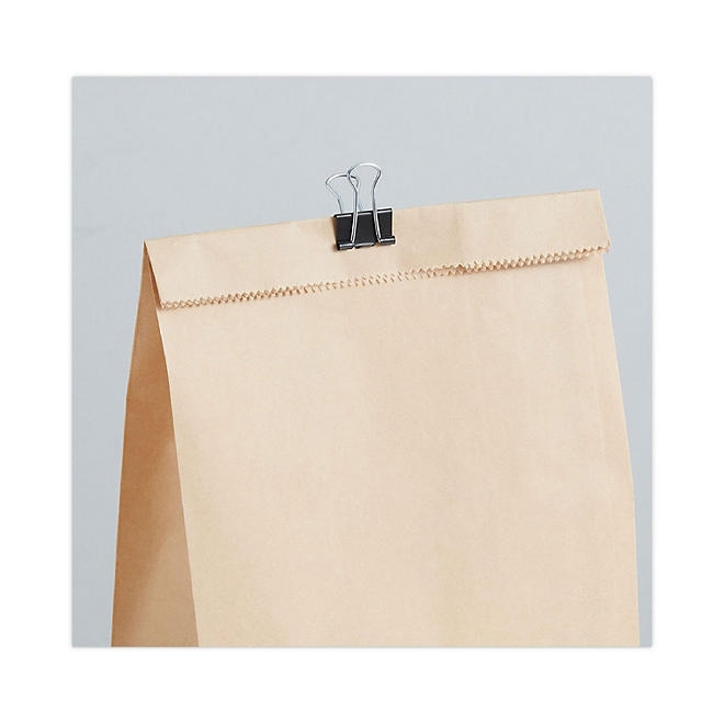 Universal Steel Wire Binder Clips, 3/8" Capacity, 3/4" Wide, Small, 144 ct. - Image 7