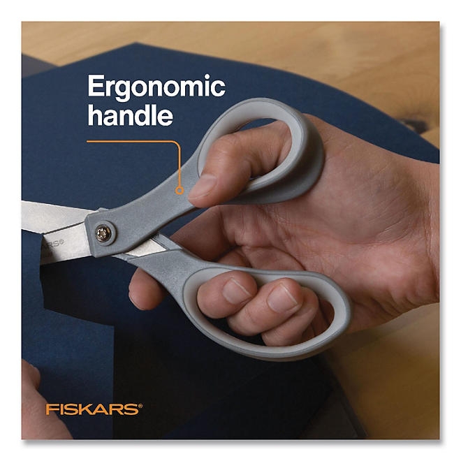 Fiskars Softgrip Scissors - 8" Length - Straight - Stainless Steel - Image 4
