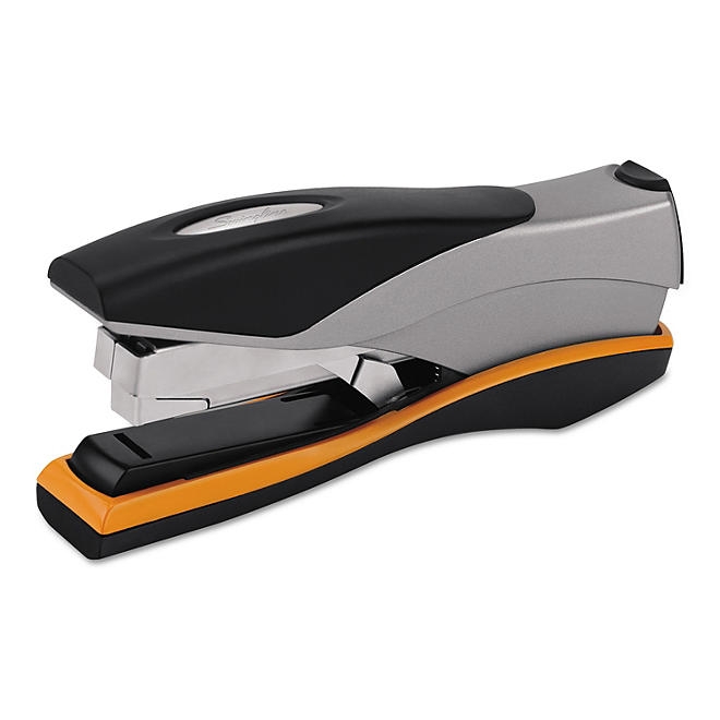 Swingline Optima 40 Desktop Stapler, 40-Sheet Capacity - Silver/Black/Orange - Image 2